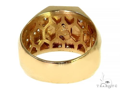 Mens 14K Gold Godfather Ruby Ring, photo 4 of 7