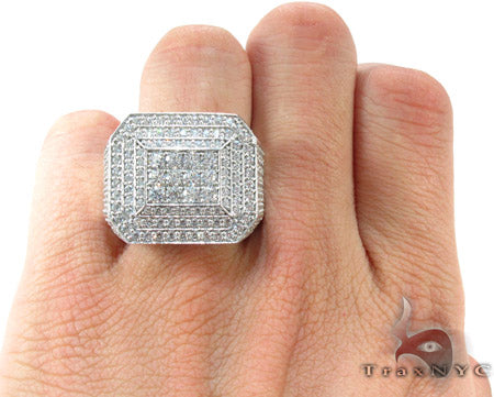 Mens 14K Gold Indulgence Diamond Ring, photo 7 of 7