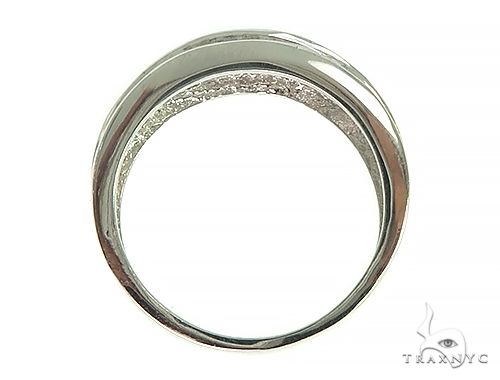 Mens Luxuriousness Five 14K White Gold Wedding Ring, photo 5 of 7