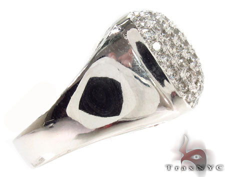Mens 14K Gold Diamond Ring, photo 4 of 7