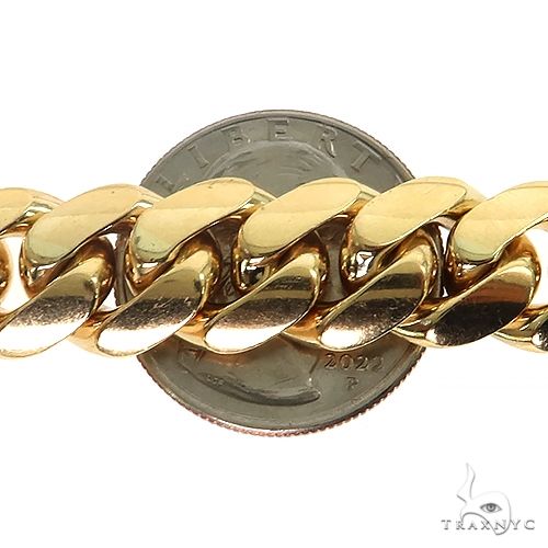 10K Gold miami cuban chain, 15 mm, photo 7 of 8