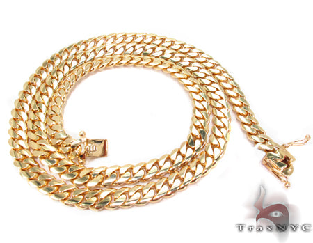 14K Gold miami cuban chain, 11 mm, photo 5 of 5