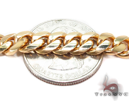 14K Gold miami cuban chain, 7 mm, photo 3 of 7
