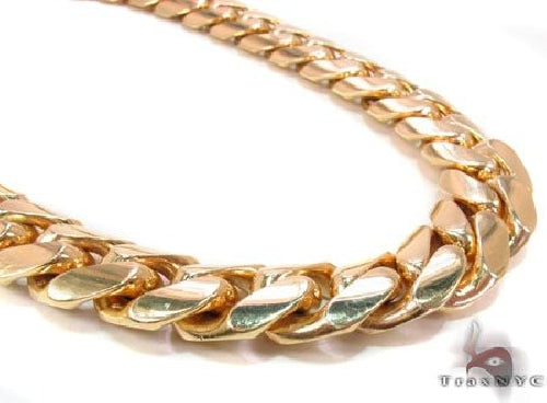 10K Gold miami cuban chain, 15.5 mm, photo 8 of 9