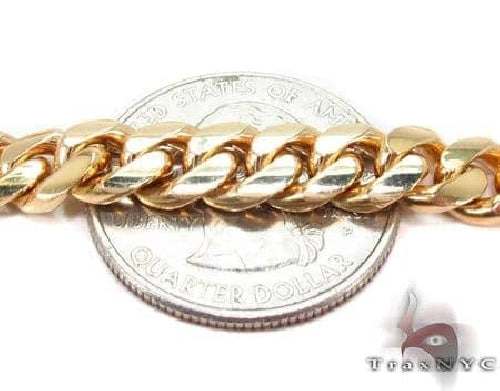 14K Gold miami cuban chain, 7 mm, photo 3 of 7