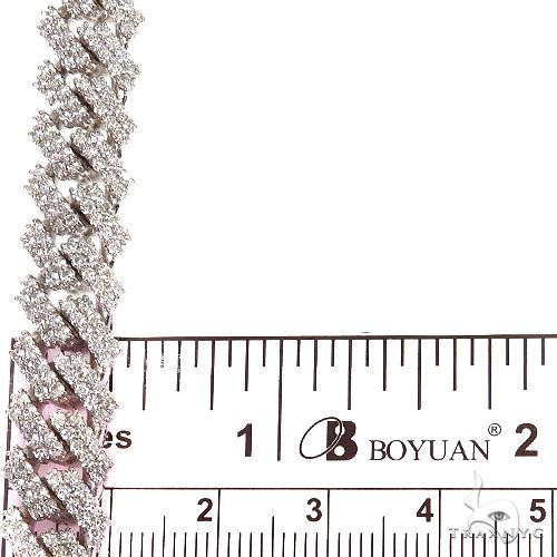 14K Gold Miami Cuban Lab-Grown Diamond Bracelet, photo 7 of 7