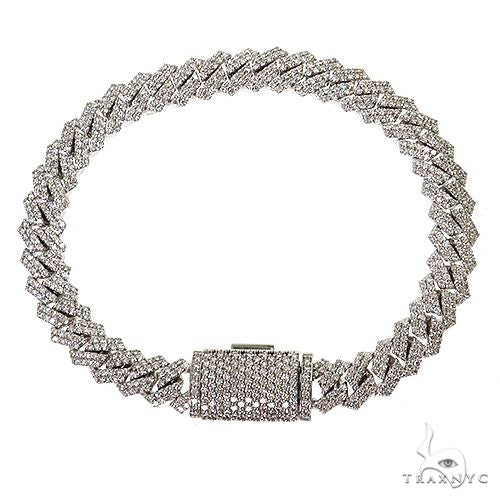 14K Gold Miami Cuban Lab-Grown Diamond Bracelet, photo 2 of 6