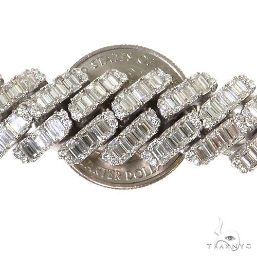 Miami Cuban Emerald Diamond Bracelet (Lab) 68615 - Image 5
