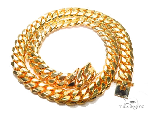 14K Gold miami cuban chain, 22 mm, photo 3 of 5