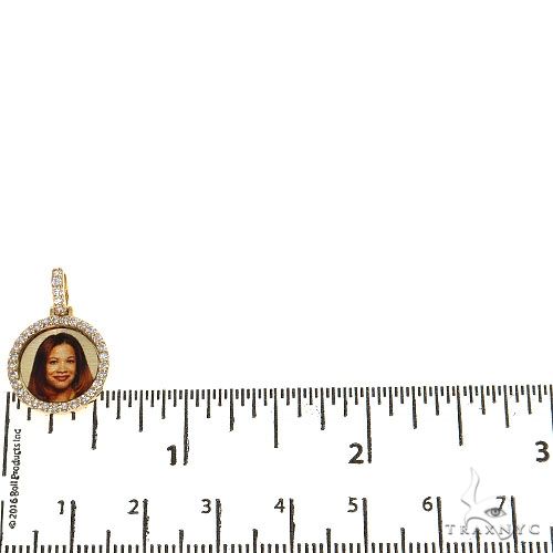 14K Gold Mini Diamond Photo Pendant, photo 5 of 6