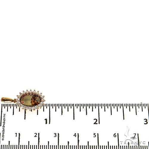 14K Gold Mini Flower Diamond Photo Pendant, photo 6 of 6