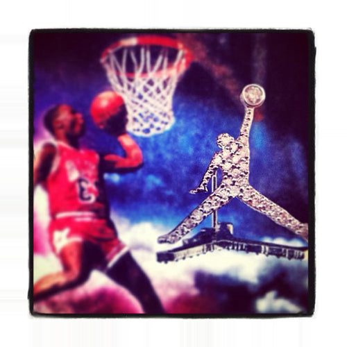 10K Gold Jordan Jumpman custom Earrings, photo 2 of 8