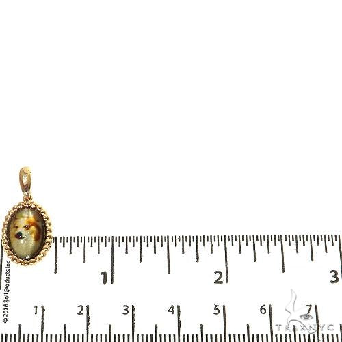 14K Gold Mini Oval Photo Pendant, photo 5 of 6