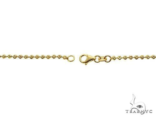 10K Gold moon cut chain, 2 mm, photo 6 of 6