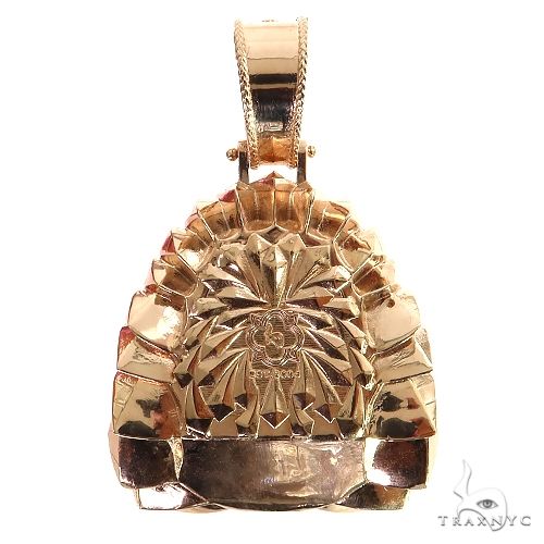 Multi Color Sapphire Indian Head Pendant 68885 - Image 5