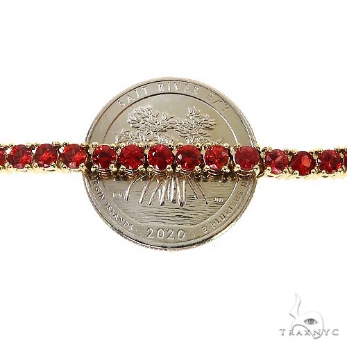 14K Gold tennis chain, 3 mm, photo 6 of 7