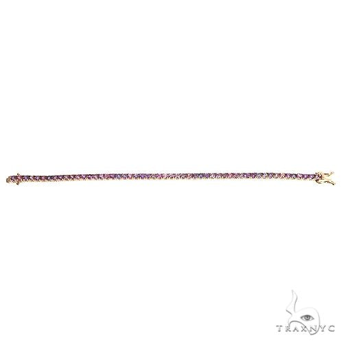 14K Gold Mystic Sapphire Tennis Bracelet, photo 4 of 7