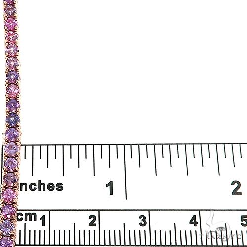 14K Gold Mystic Sapphire Tennis Bracelet, photo 7 of 7