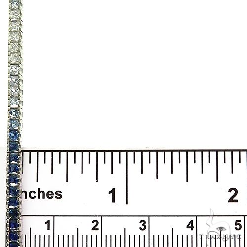 14K Gold Ocean Breeze Sapphire Tennis Bracelet, photo 6 of 7