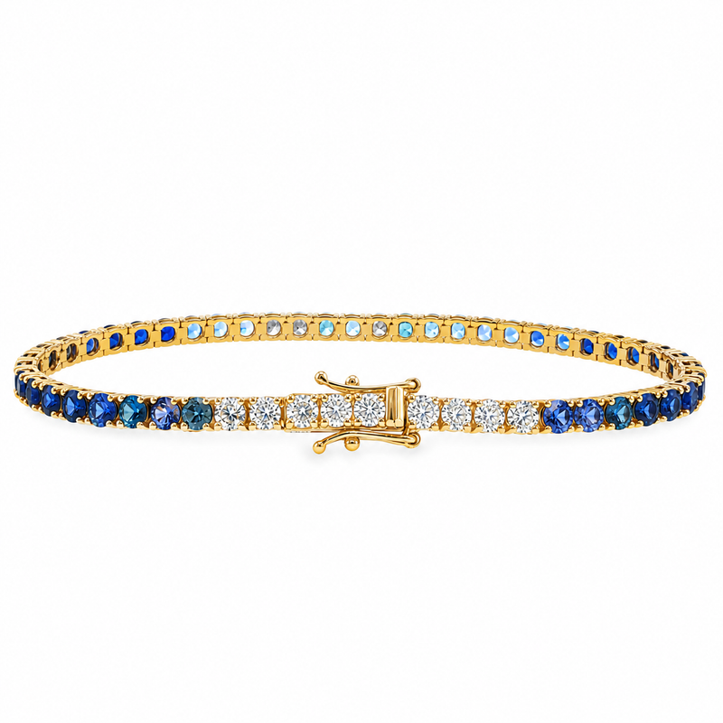 Ocean Breeze Sapphire Bracelet in 14K gold, view 6