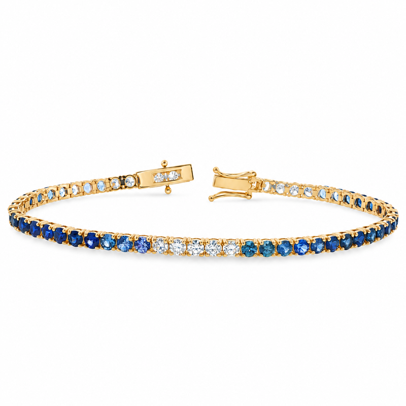 Ocean Breeze Sapphire Bracelet in 14K gold, view 8