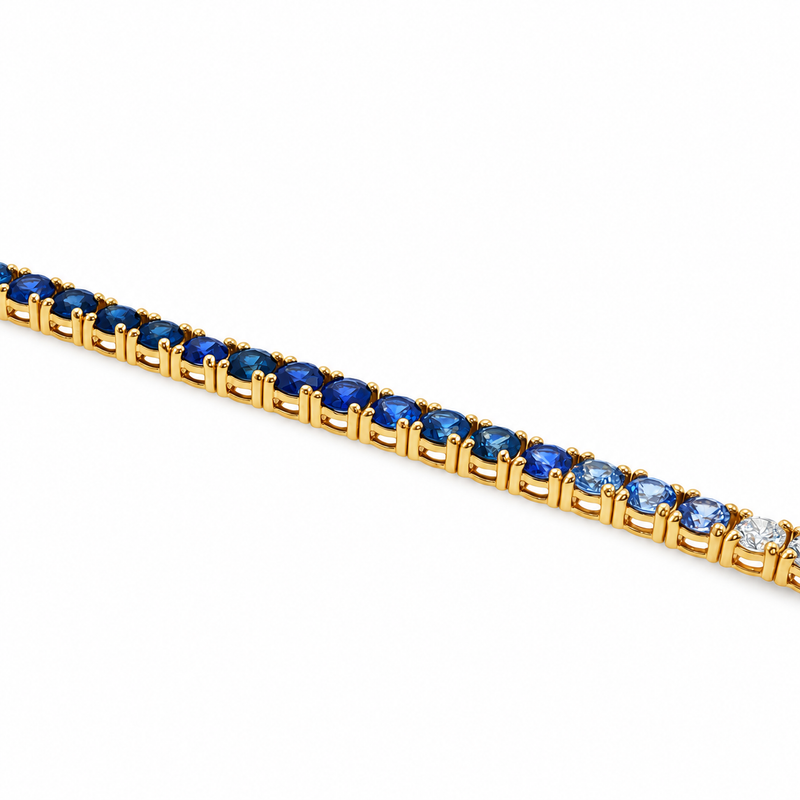 Ocean Breeze Sapphire Bracelet in 14K gold, view 9
