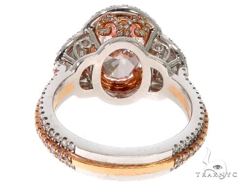 Oval Cut Fancy Pink Diamond Halo Engagement Ring 64567 - Image 7