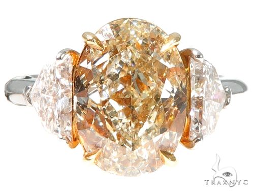 Oval Diamond Engagement Ring 64521 - Image 2