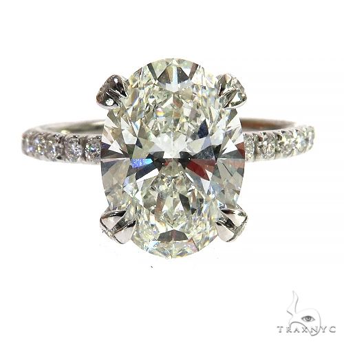 Oval Shape Diamond Engagement Ring (Lab) 68286 - Image 1