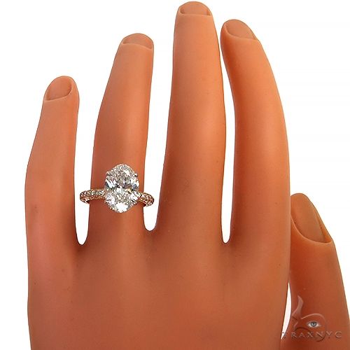 Oval Shape Diamond Engagement Ring (Lab) 68363 - Image 6