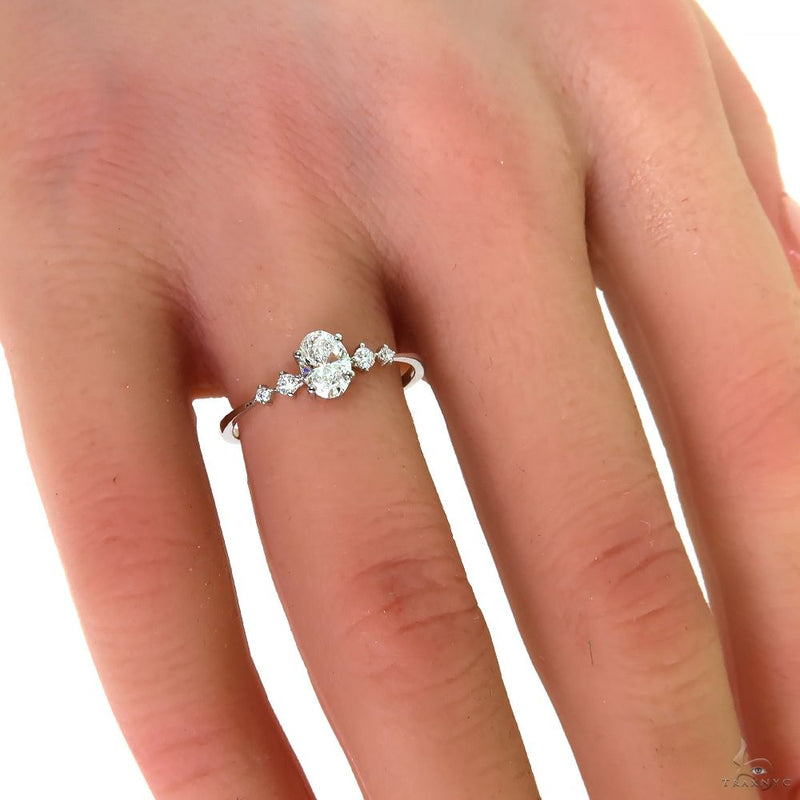14K Gold Oval Shape Lab-Grown Diamond Ring, photo 8 of 8