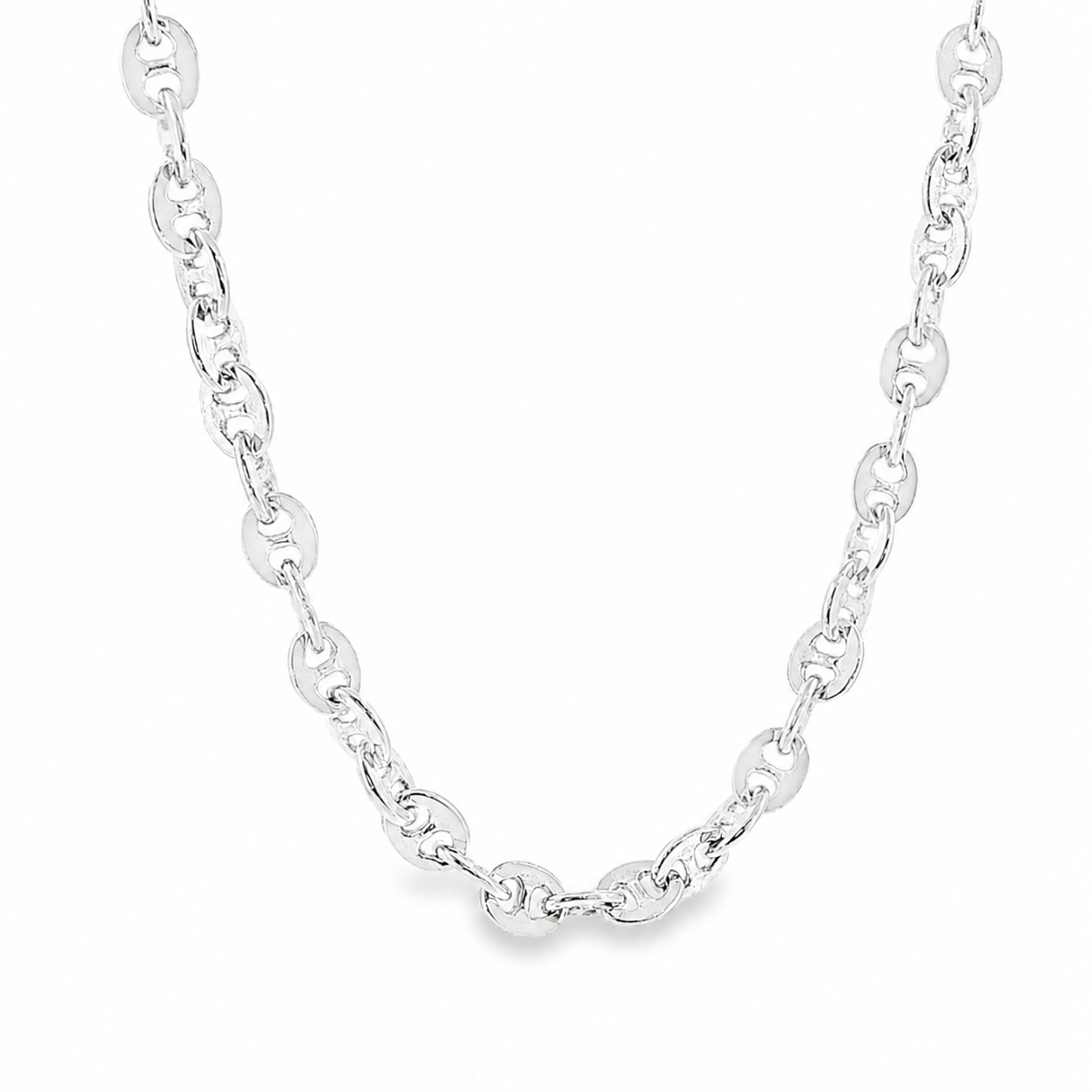 Buy Palladium Silver Flat Mariner Chain 71452 – TraxNYC