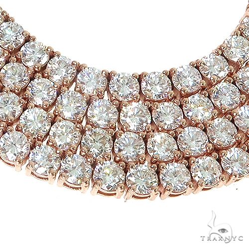 14K Gold tennis chain, 3 mm, photo 4 of 7