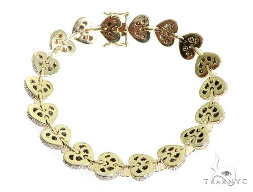 Pave Diamond Heart Bracelet 63931 - Image 5