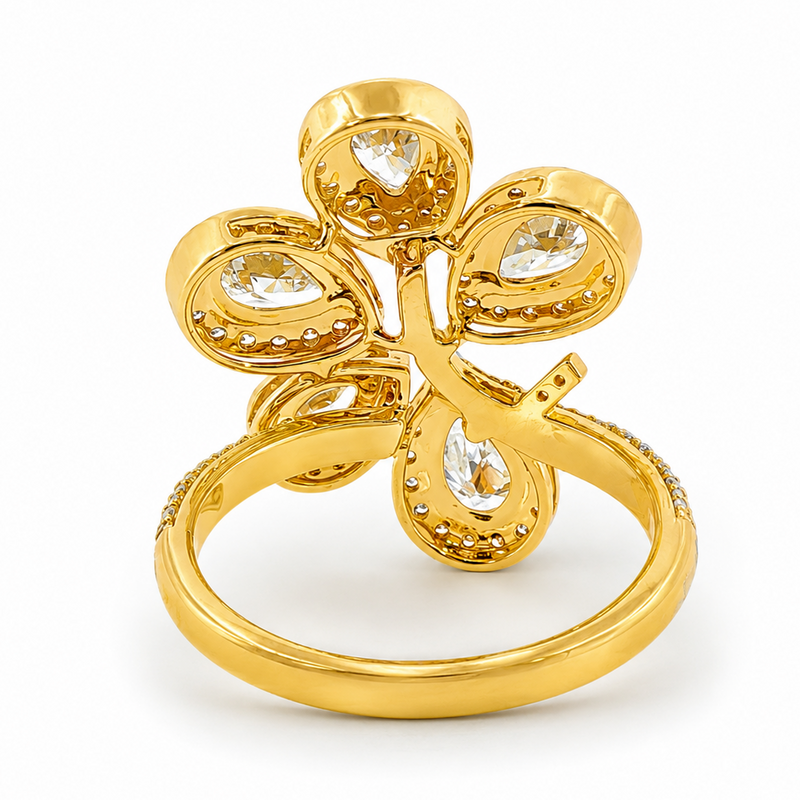 Pear Blossom Halo Lab-Grown Diamond Ring, photo 5 of 9