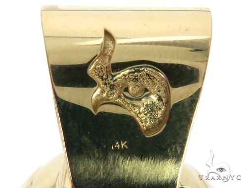 14K Pharaoh King Tut Pendant, photo 13 of 15