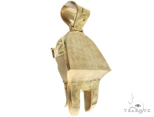 14K Pharaoh King Tut Pendant, photo 14 of 15
