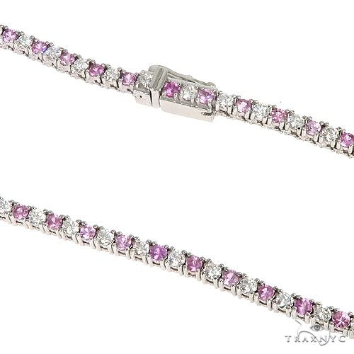 14K Gold tennis chain, 3 mm, photo 2 of 4