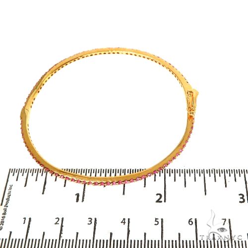 Pink Sapphire Bangle Bracelet 67812 - Image 6