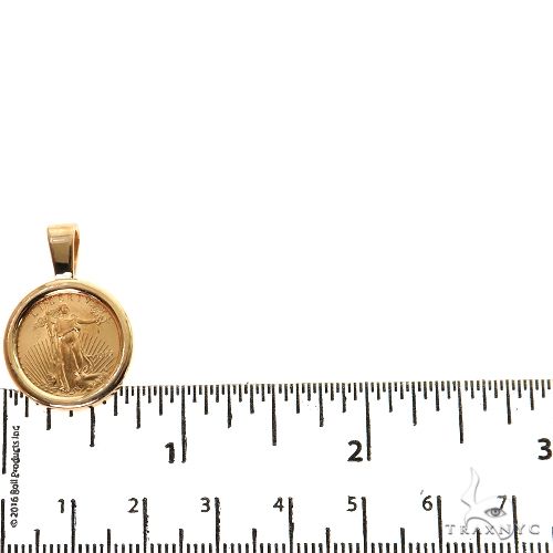 Plain Frame 1/10 Oz Liberty Coin Pendant, photo 4 of 5