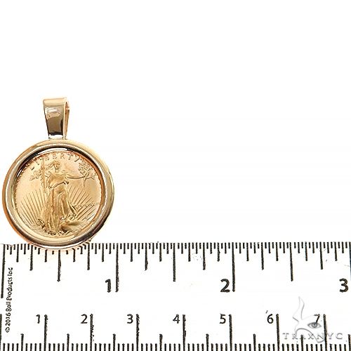 Plain Frame 1/4 Oz Liberty Coin Pendant, photo 4 of 5