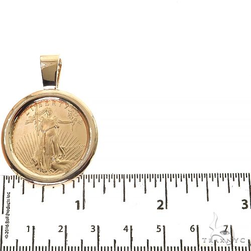 Plain Frame Half Oz Liberty Coin Pendant, photo 4 of 5