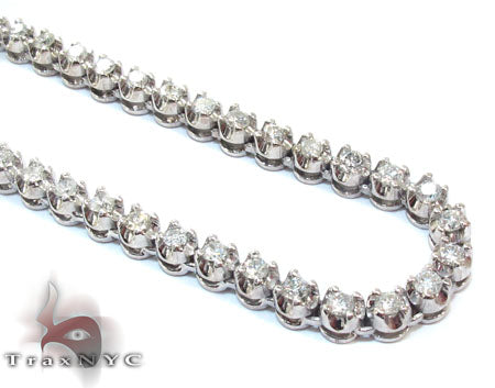 アクセサリー Glitter Ice Chain Necklace 14mm SILVER Polar Ice Chain 40 Inches 4mm 25404 – TraxNYC