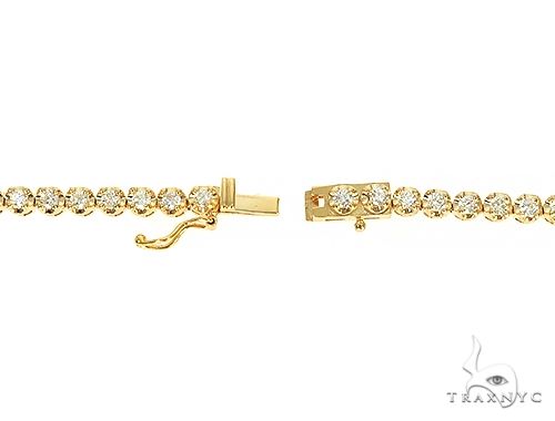 14K Solid Gold Polar Iced Diamond Chain 22 Inches 4mm, photo 6 of 7