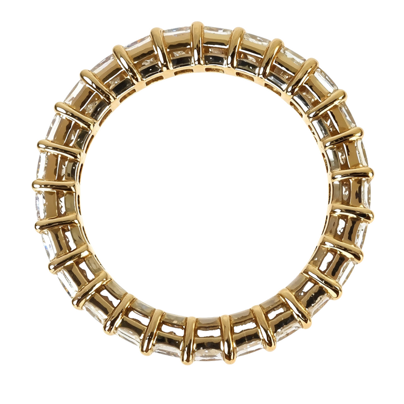 Princess Cut Diamond Ring (Lab) in 14K gold, view 3