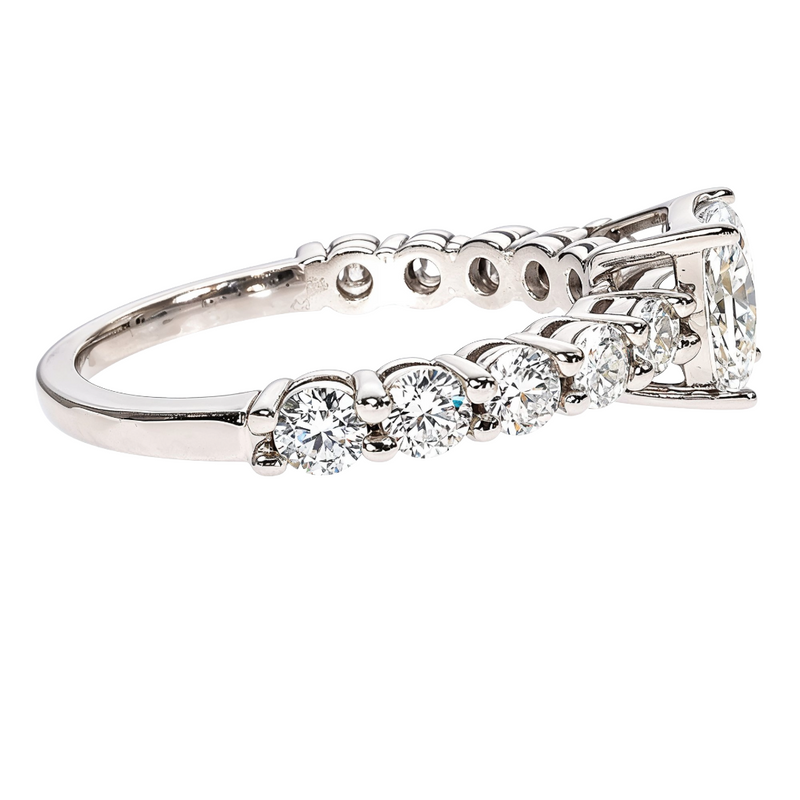 Princess Diamond Engagement Ring in 14K gold, view 3