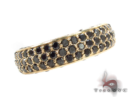 14K Gold Prong Black Diamond Ring, photo 4 of 7