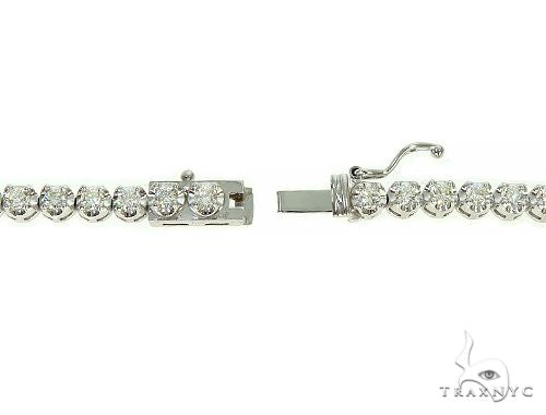 14K Solid Gold Polar Iced Diamond Chain 24 Inches 4mm, photo 6 of 7