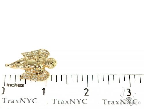 Prong Diamond Angel Pendant 36952 - Image 7
