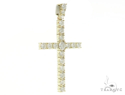 Prong Diamond Cross Crucifix 49504 - Image 2